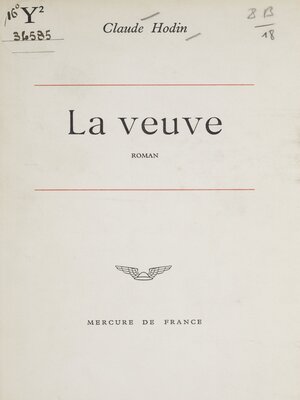 cover image of La veuve